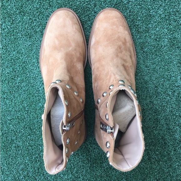 NWT Schutz Margot Boot Suede Hazel Brown 7 - Picture 8 of 11